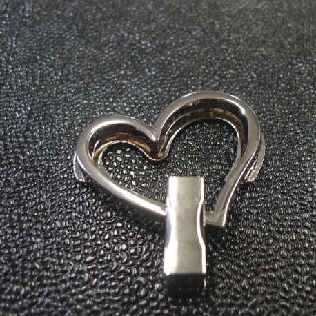 Fermoir Heart twist lock Nickel DV