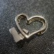 Fermoir Heart twist lock Nickel DV