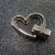 Fermoir Heart twist lock Nickel DV