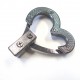 Fermoir Heart twist lock Gun DV
