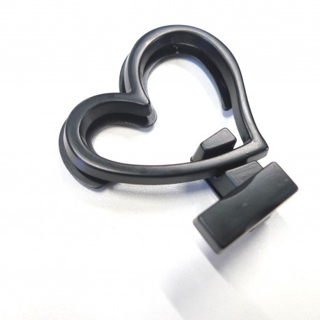 Fermoir Heart twist lock Electro Black