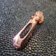 Curseur zip goutte métal rose