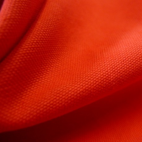 Toile cotton Military rouge vermeil