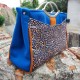 Tissu Nubuck bleu