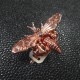 Fermoir Bee tourniquet métal rose DV