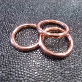 Anneau métal 25 mm métal rose