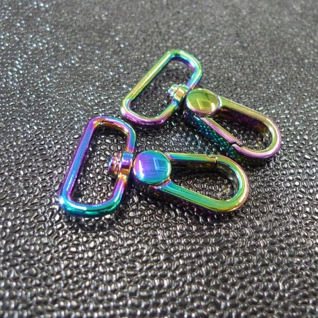 Lot De 28 Mousquetons Noirs 50 Mm - En Aluminium, Charge 5 Kg - Multicolores Pour Sac à Dos, Camping, Rangement