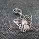 Curseur zip Butterfly argent