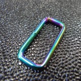 Boucle rectangle métal rainbow 30 mm