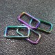Boucle rectangle métal rainbow 30 mm