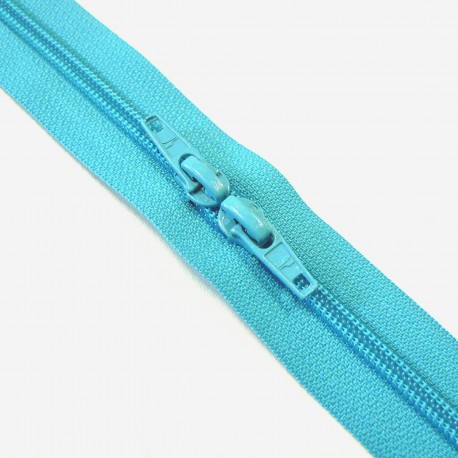 Zip Dos à dos turquoise non séparable