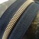 Zip grosse spirale noir et bronze au 10 cm