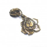 Curseur zip Rose bronze