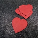 Coeur cuir rouge
