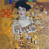 Carré simili imprimé Klimt