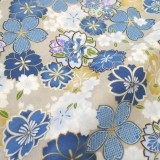 Toile Coton Yao bleue