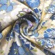 Toile Coton Yao bleue