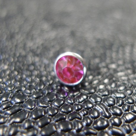 Lot de 100 rivets Strass Rose