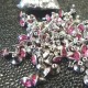 Lot de 100 rivets Strass Rose