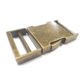 Boucle clip métal Bronze 25 mm
