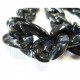 Chaîne Cubaine noire marbrée*10 cm