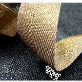 Sangle Glitter écru OR 30 MM