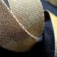Sangle Glitter écru OR 30 MM