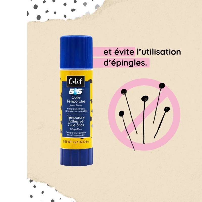 Colle temporaire 505 pour tissus - Stick 36g