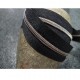 Zip petite spirale Noir et Bronze  au 10 cm
