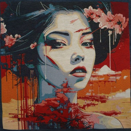 Carré jacquard Akemi Gobelin