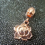 Curseur zip Rose métal rose