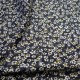 Enduit coton fleurs du Japon noir