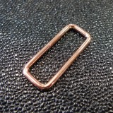 Boucle rectangle Métal Rose 40 mm