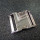 Boucle clip métal nickel 40 mm