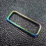 Boucle rectangle métal rainbow 40 mm