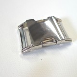 Boucle clip métal nickel 30 mm