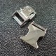Boucle clip métal nickel 20 mm