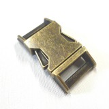 Boucle clip métal bronze 20 mm