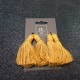 Lot de 4 pompons moutarde