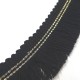 Galon frange Dinard noir et or