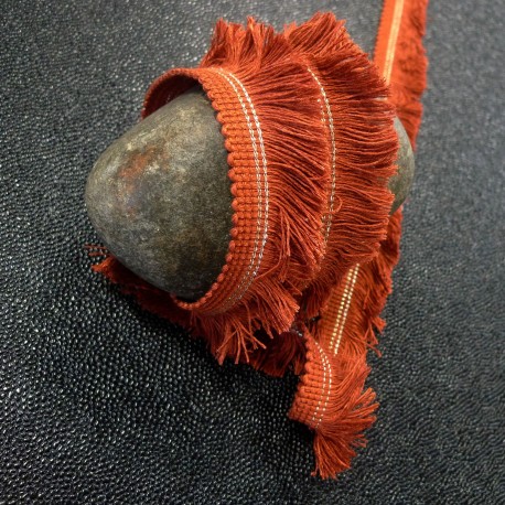 Galon frange Dinard tomette et or