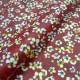 Enduit coton fleurs du Japon rouge