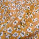 Enduit coton fleurs du Japon moutarde