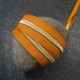 Zip SB grosse spirale fauve et or au 10 cm