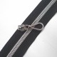 Zip SB grosse spirale noir et MAT argent au 10 cm