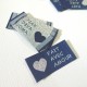 Etiquette "Fait avec amour" Marine