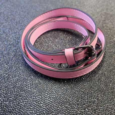 Bandoulière réglable simili rose