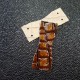 Réducteur sangle S cuir laqué marron