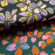 Tissu Amaryllis coton noir