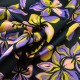 Tissu Amaryllis coton noir